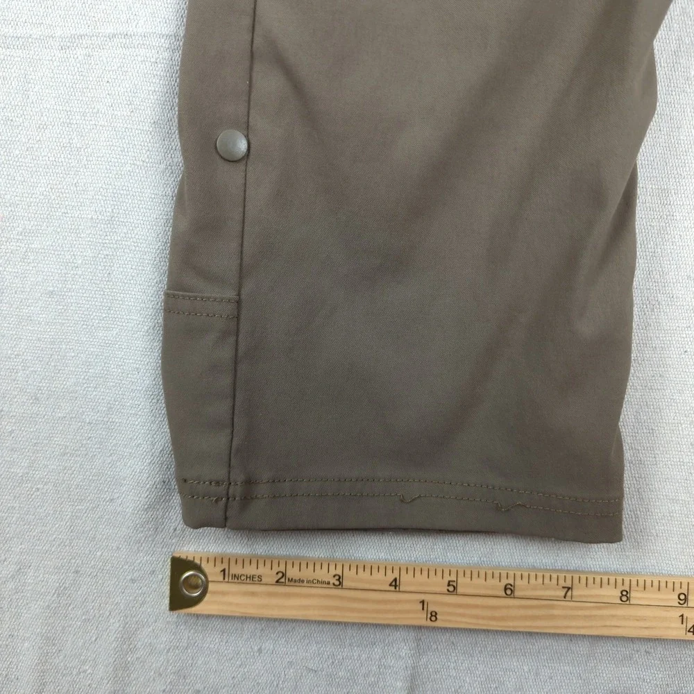 Prana Pants Mens 31x32 Khaki Straight Zion Cargo Hiking Outdoor Travel Belted